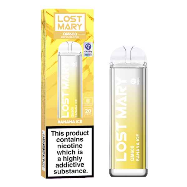 LOST MARY QM600 Disposable Vape – Banana Ice